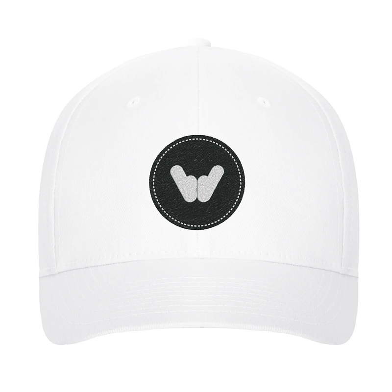 Flexfit® 6-Panel Baseball Cap - Logo Only - White