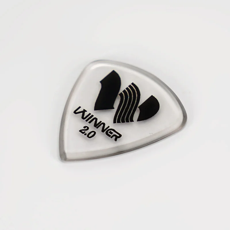 Large triangular 2.00mm Winner guitar picks (Pack of 6)
